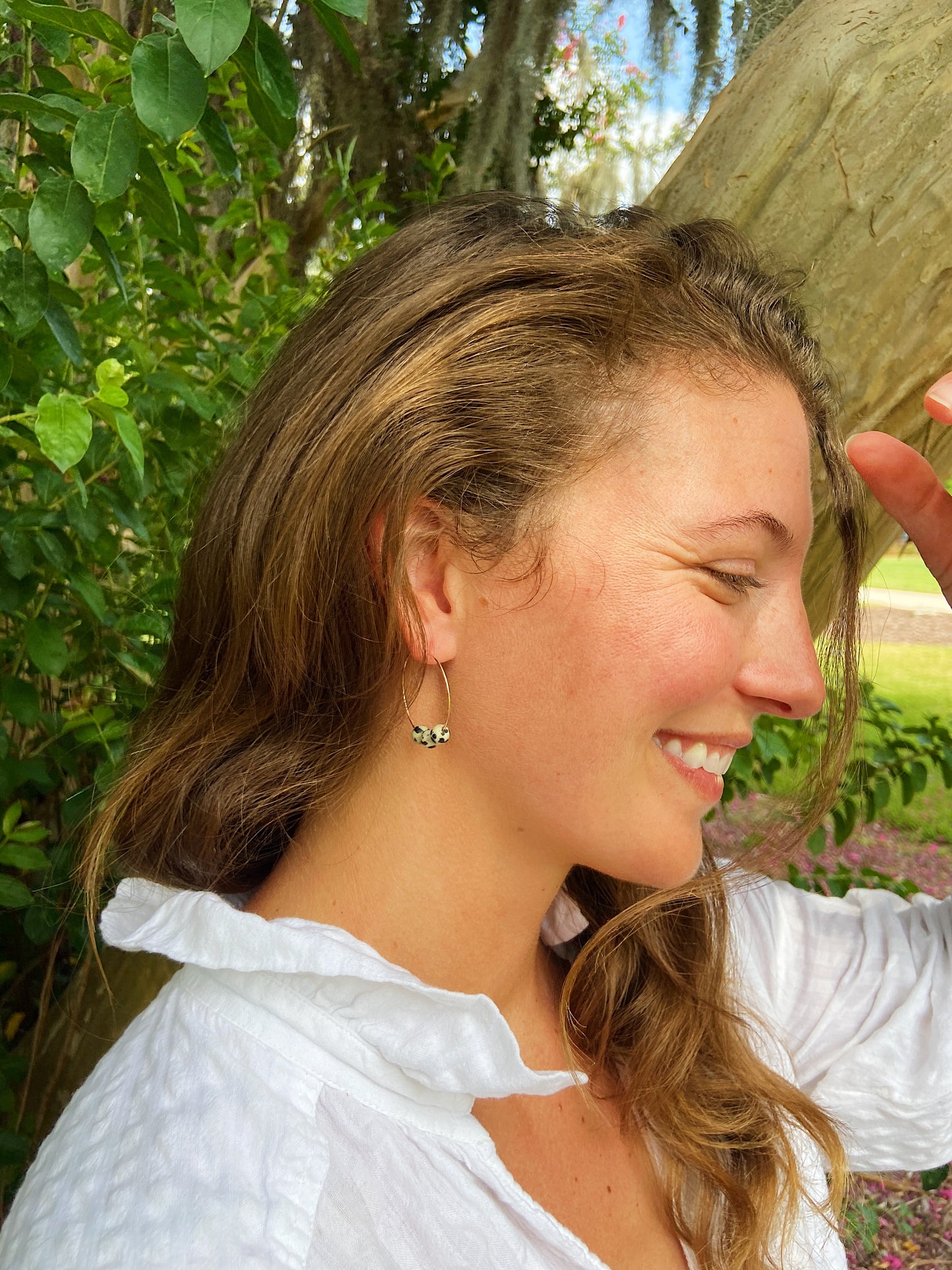 Rocky Hoop Earrings